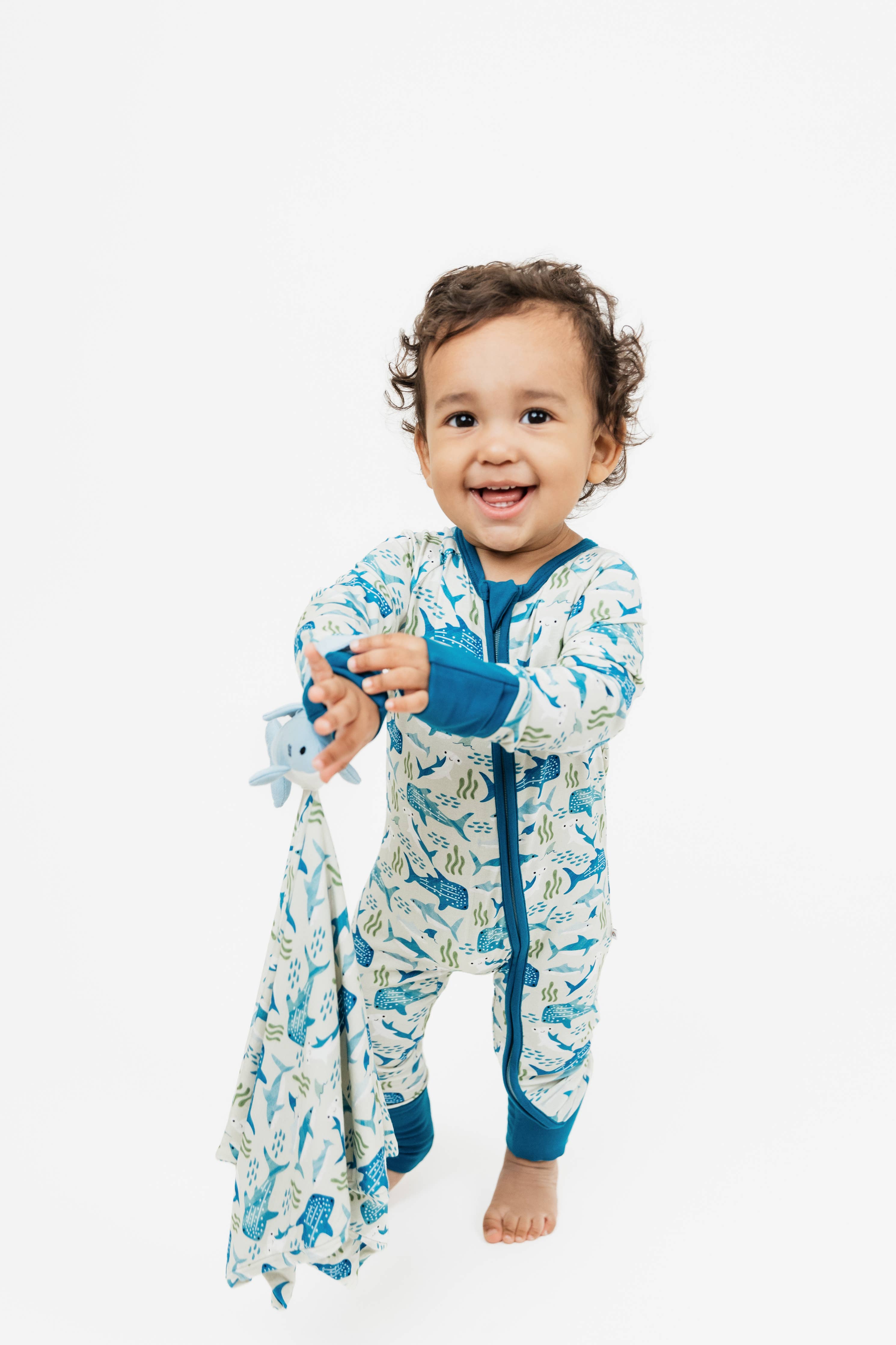 Shark Friends Bamboo Baby Pajamas