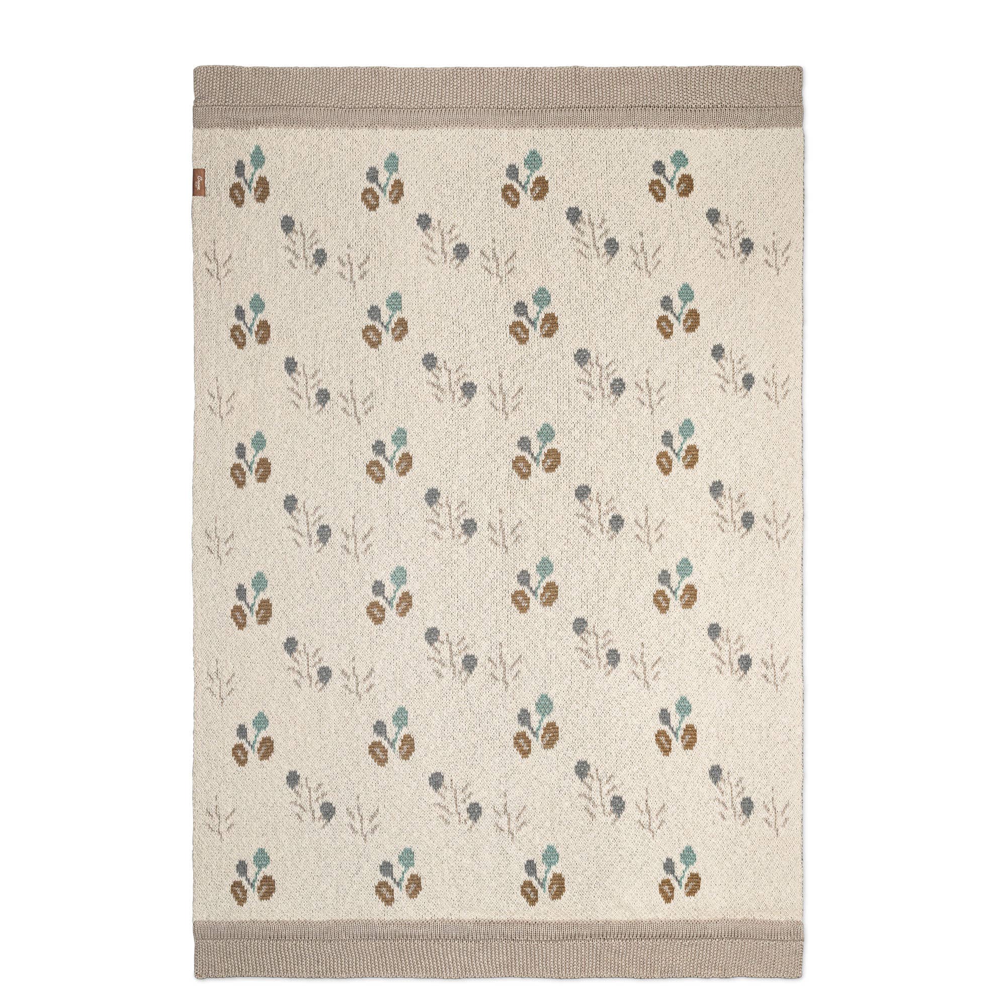 Poppy Organic Cotton Knitted Baby Blanket