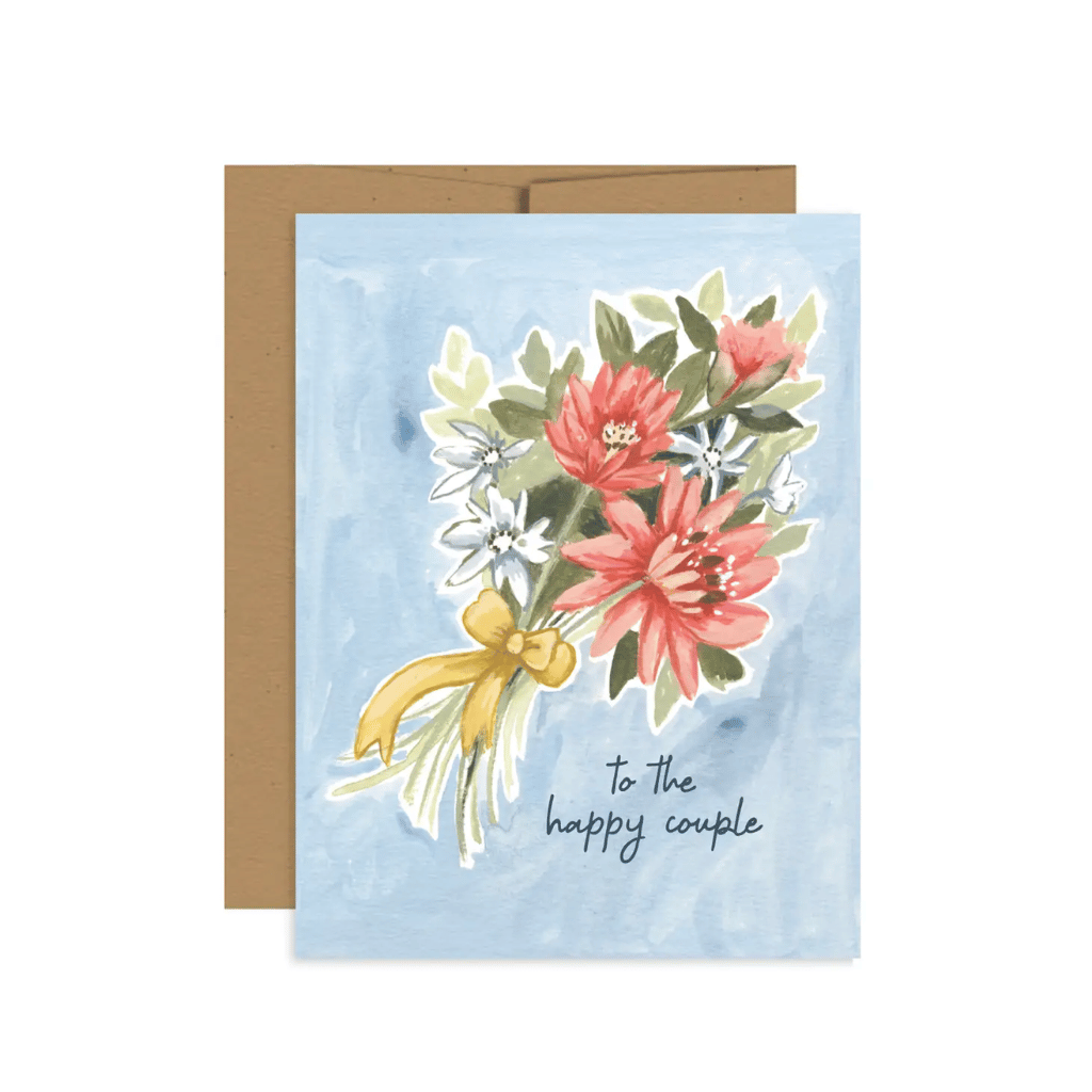 Wedding Bouquet Greeting Card