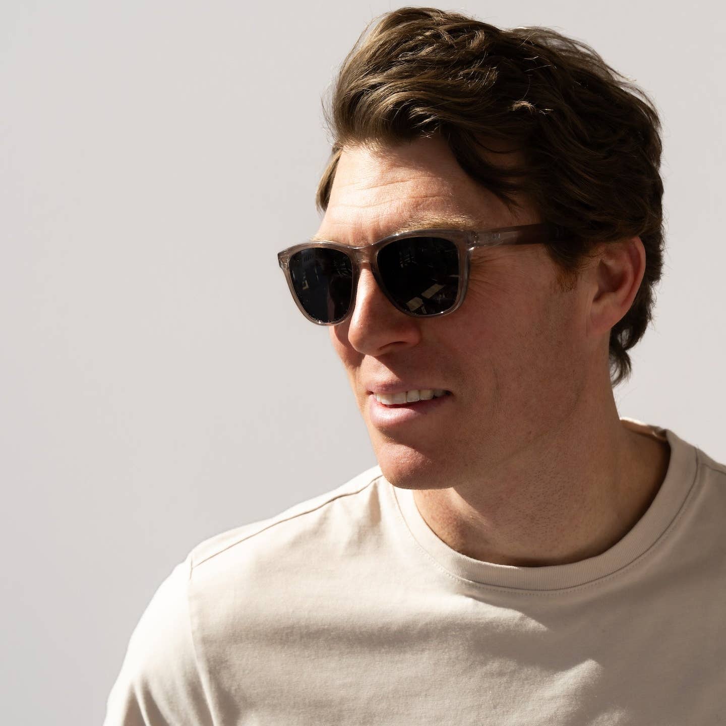 Lincoln Crystal Smoke Polarized Sunglasses