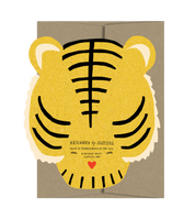 Tiger Die Cut Card