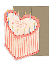Heart Cake Die Cut Card