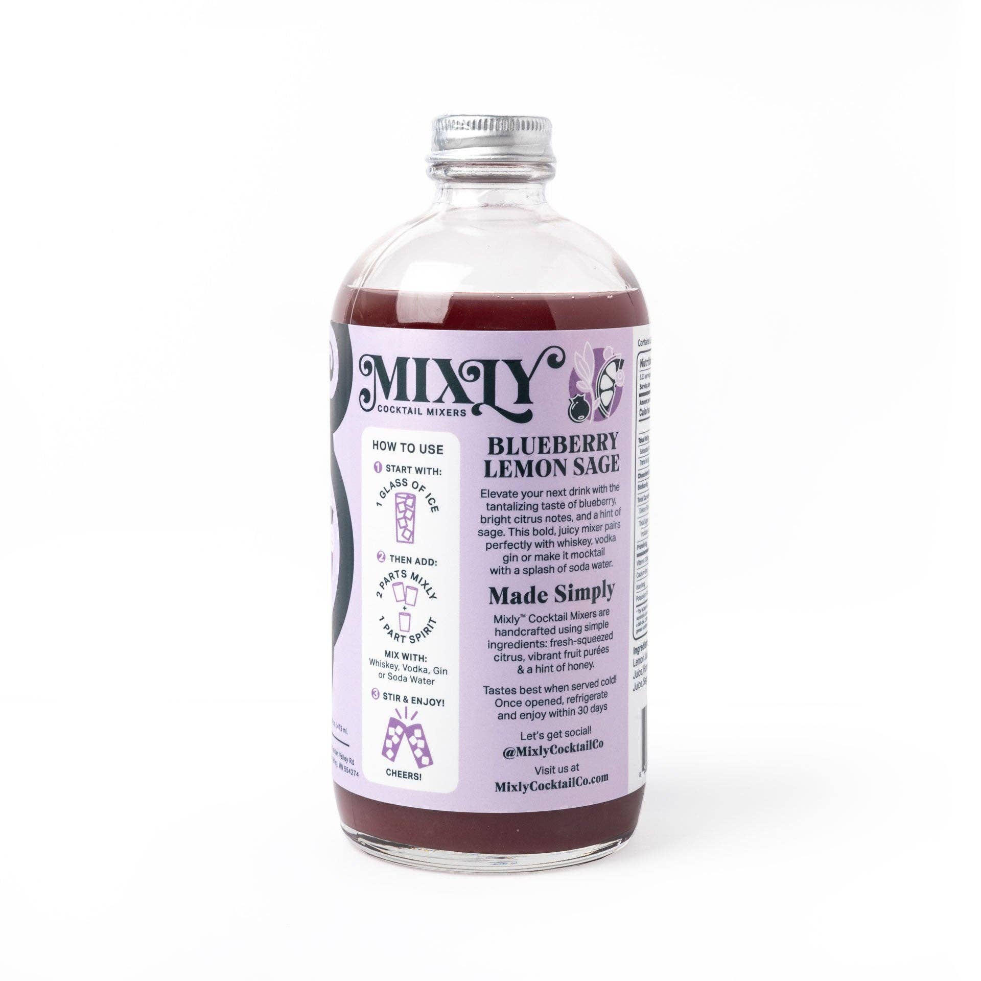 Blueberry Lemon Sage Cocktail Mix