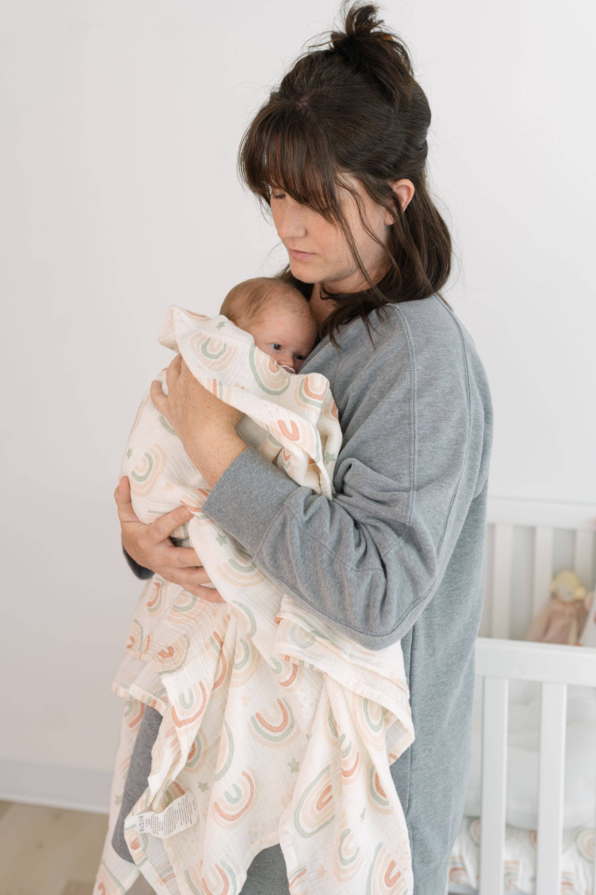 Butterfly/Rainbow Muslin Swaddle Set