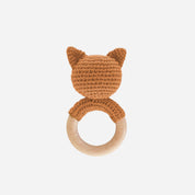 Fox Crochet Teether Rattle