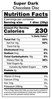 85% Super Dark Chocolate Disc