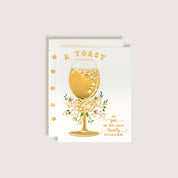 A Toast Gold Embossed Card