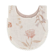 Violet Floral Bib Set