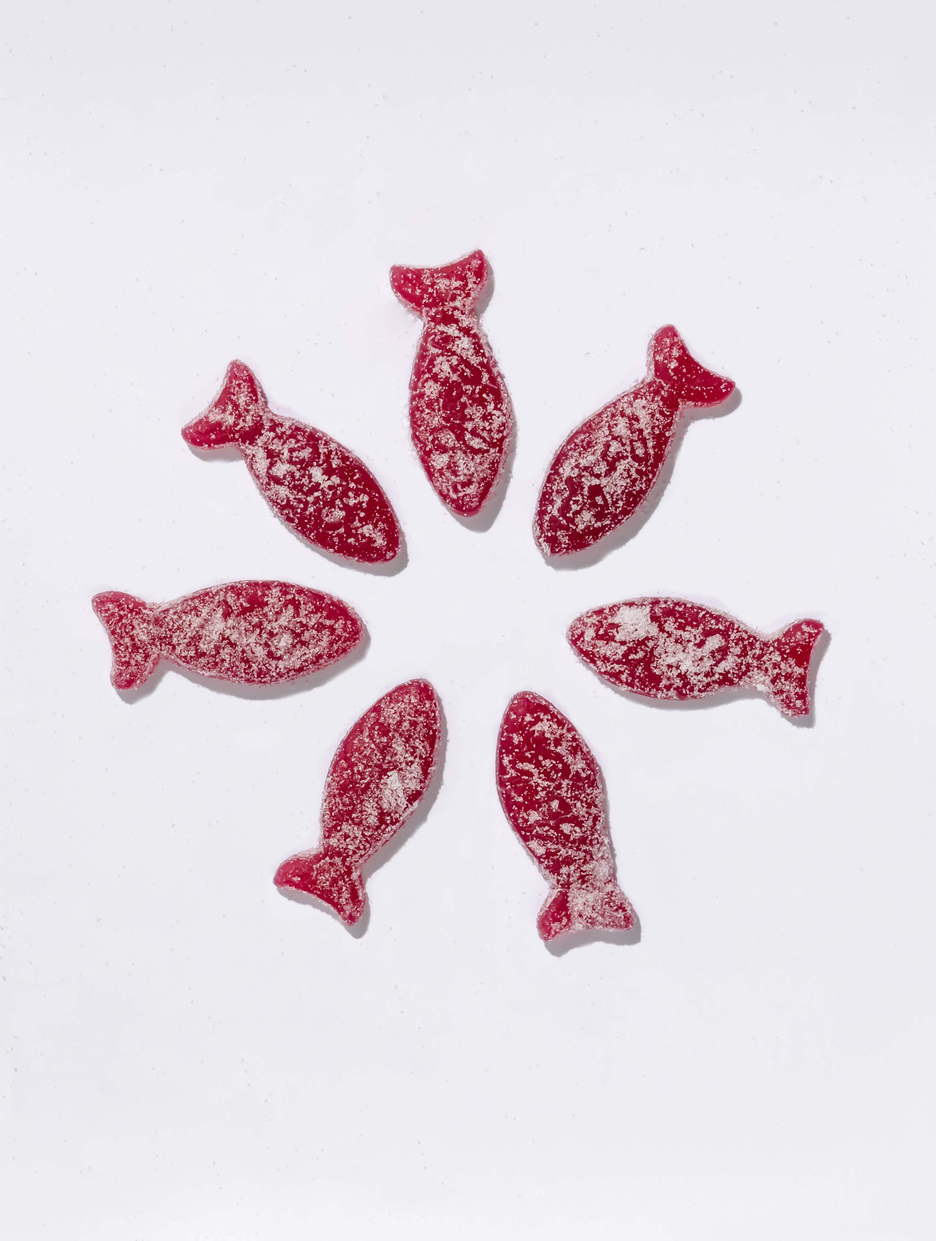 Sour Blackberry Swedish Fish Candy