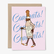 Mister Champagne Congratulations Card