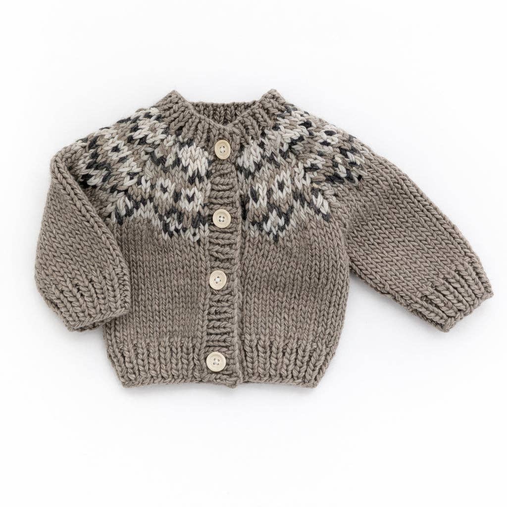 Fairisle Pebble Cardigan Sweater