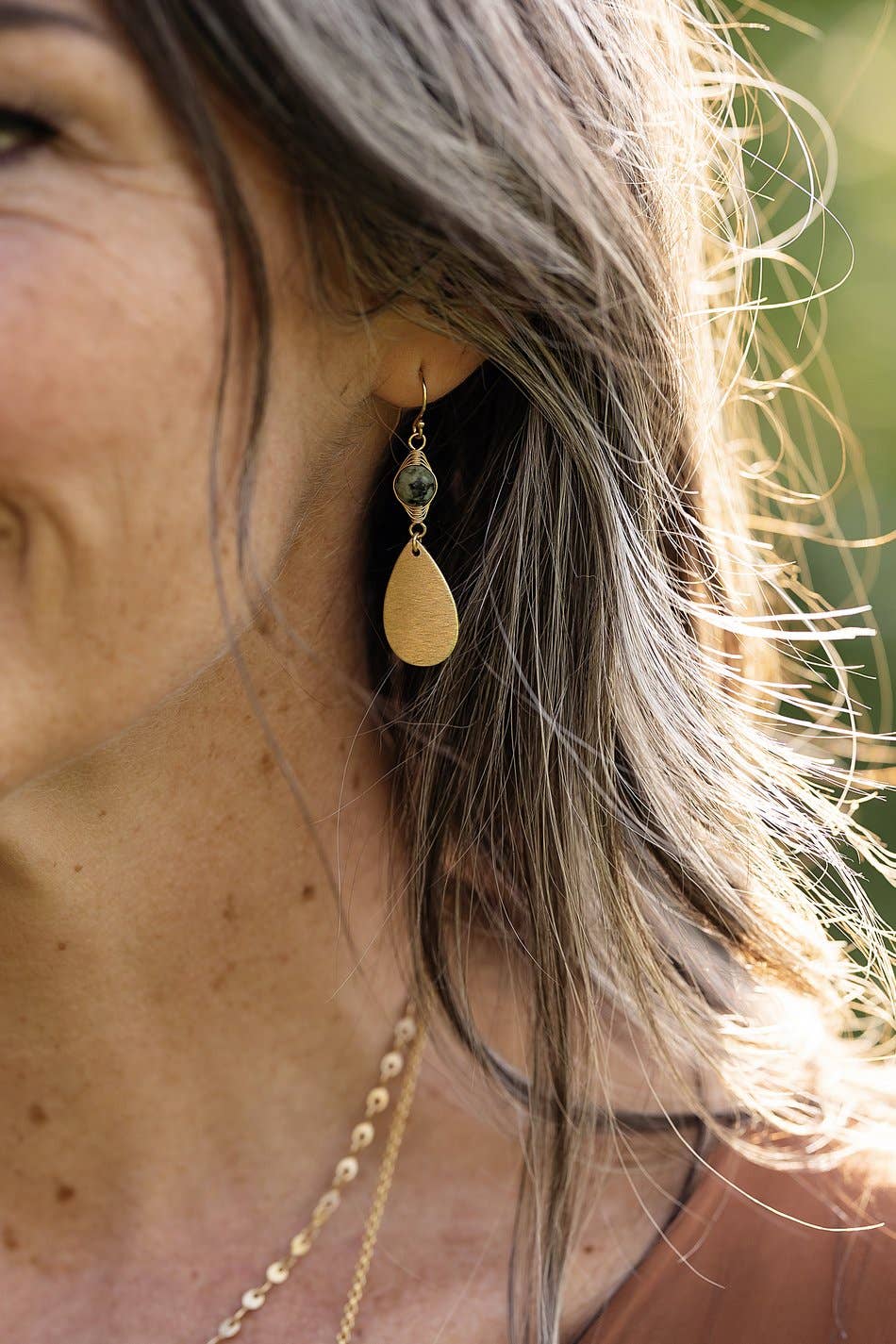 Tranquil Gardens Herringbone Earrings