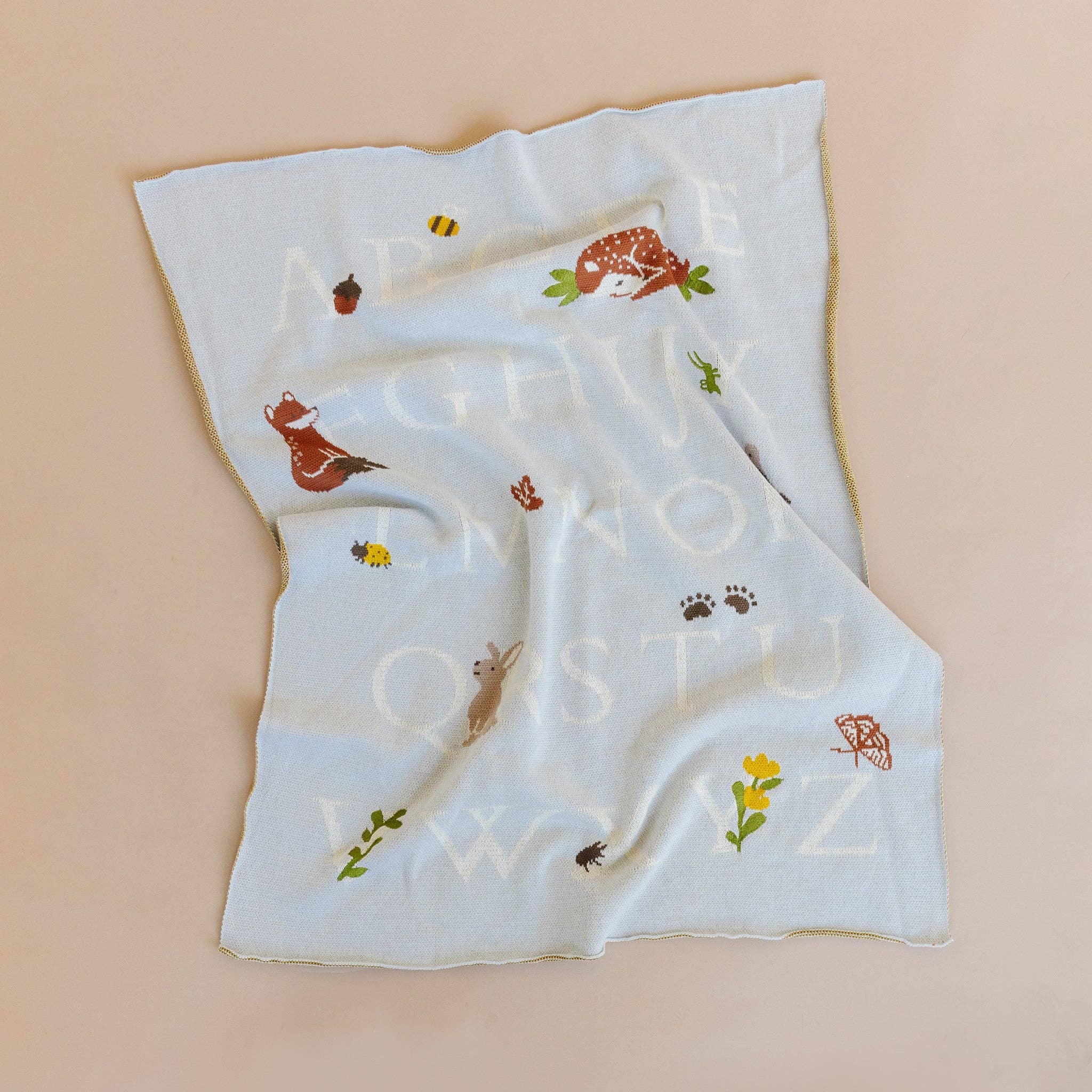 Woodland Alphabet Baby Blanket