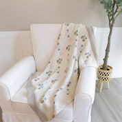Poppy Organic Cotton Knitted Baby Blanket