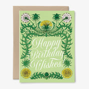 Birthday Wishes Dandelion Card