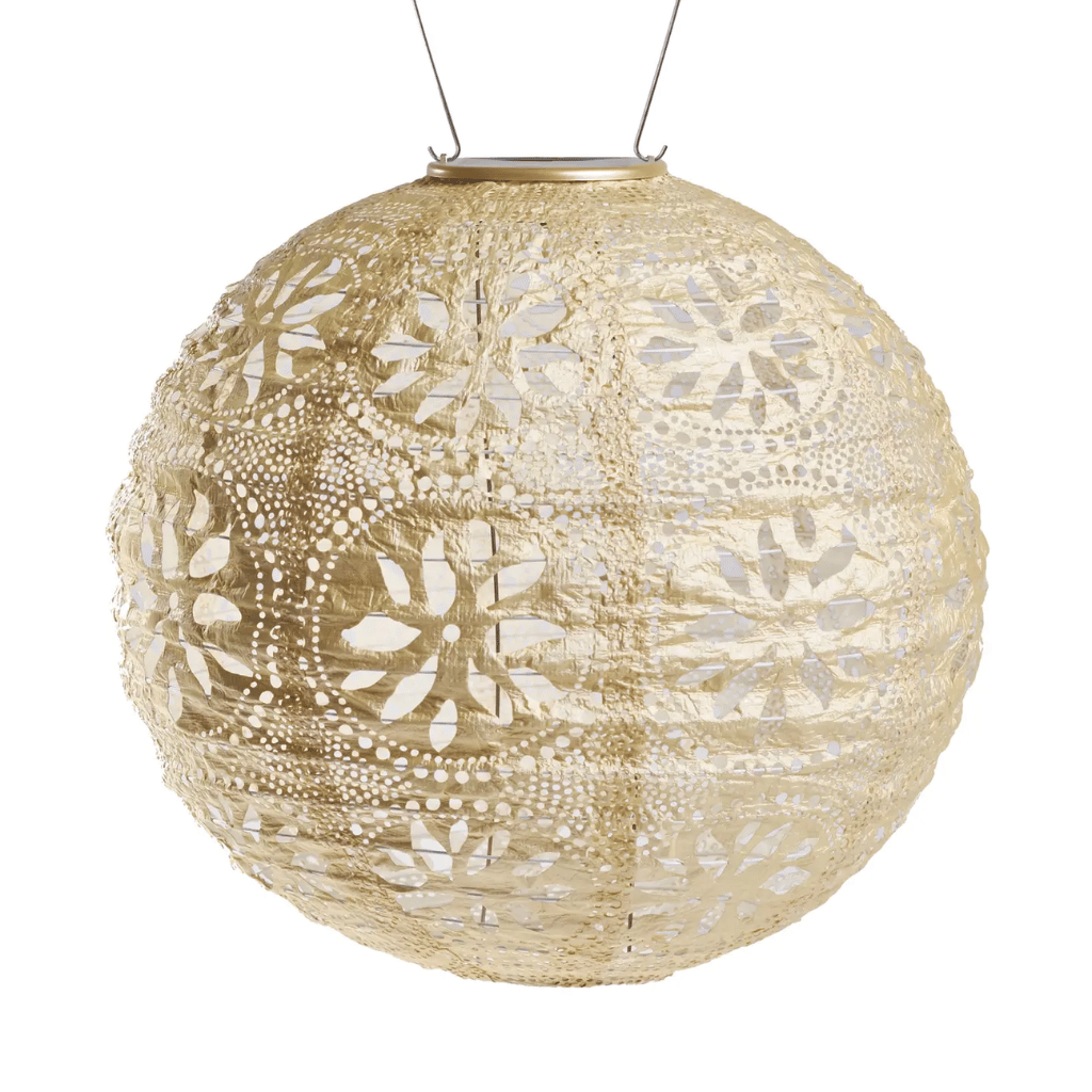 Pearl Boho Globe Solar Lantern