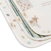 Farmhouse Tractor Burp Cloth Set