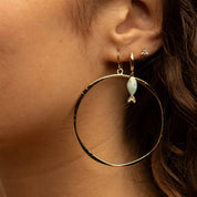 Triple Cluster Stud Earrings