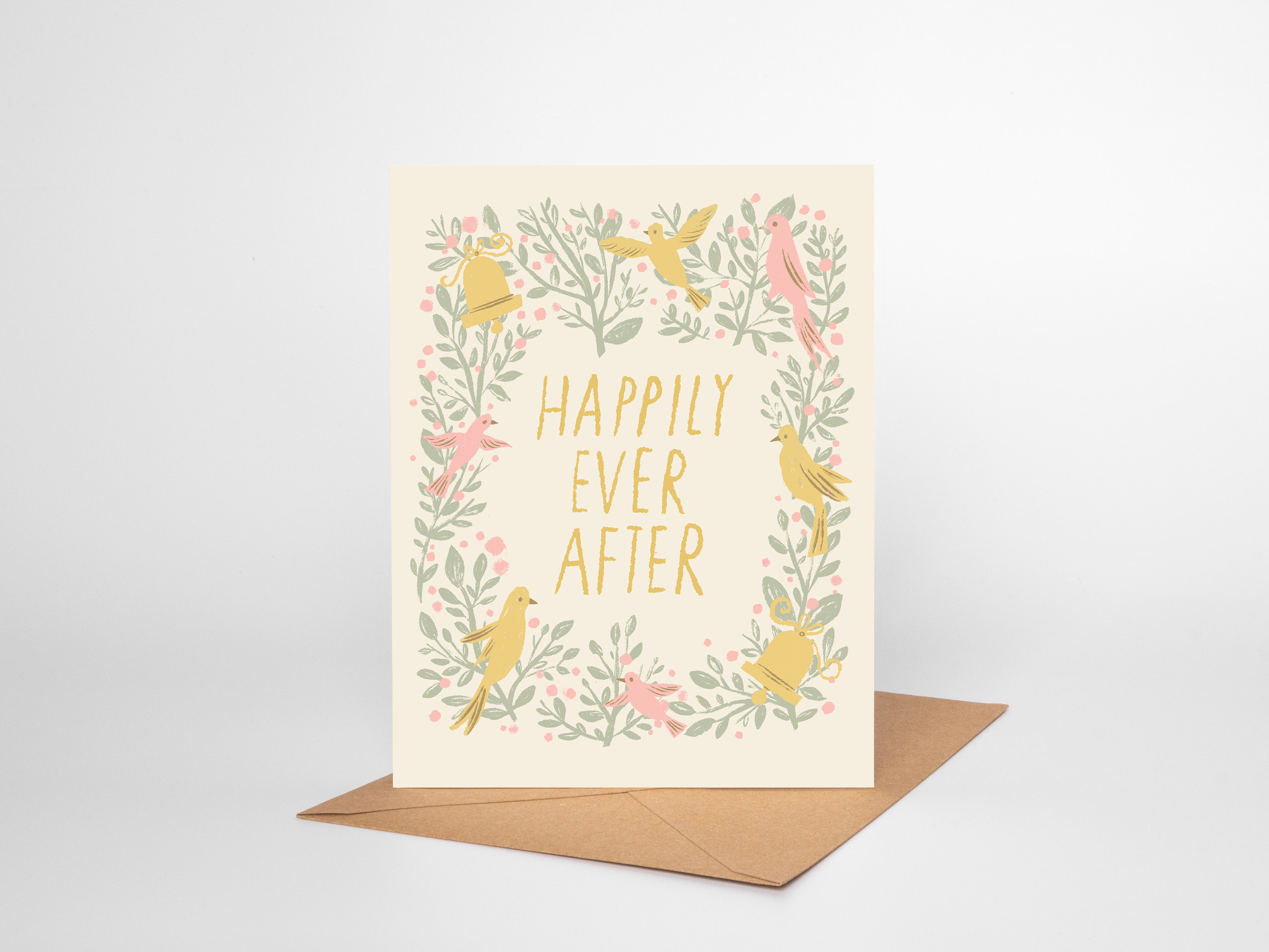 Nature Happily Ever After Wedding Card
