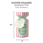 Petit Bonbon Sweetheart Pink Shower Steamers