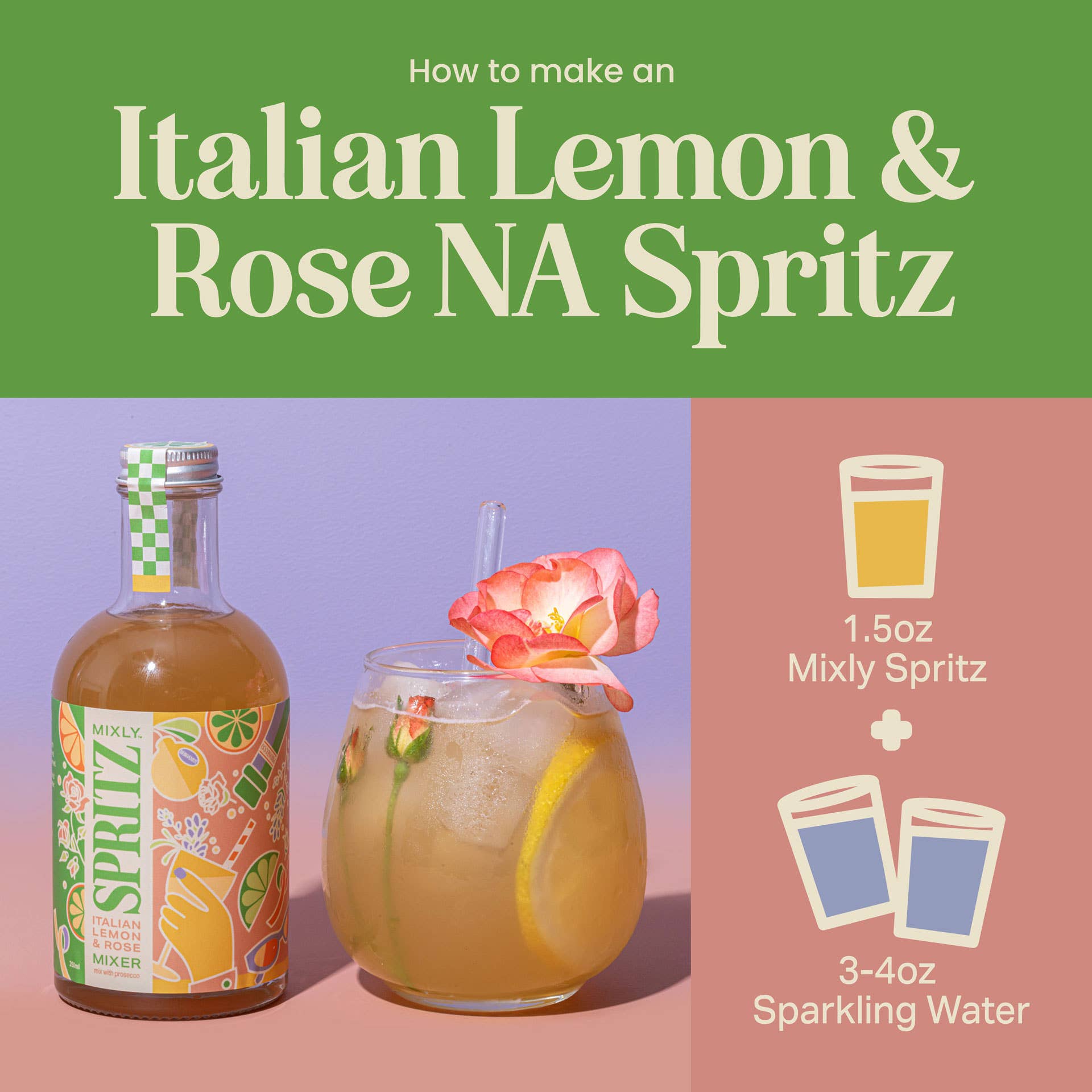 Italian Lemon & Rose Spritz Mix