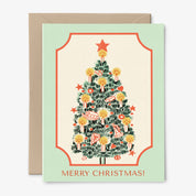 Vintage Christmas Tree Card