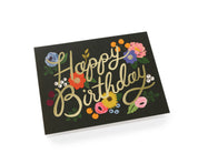 Vintage Blossoms Birthday Card
