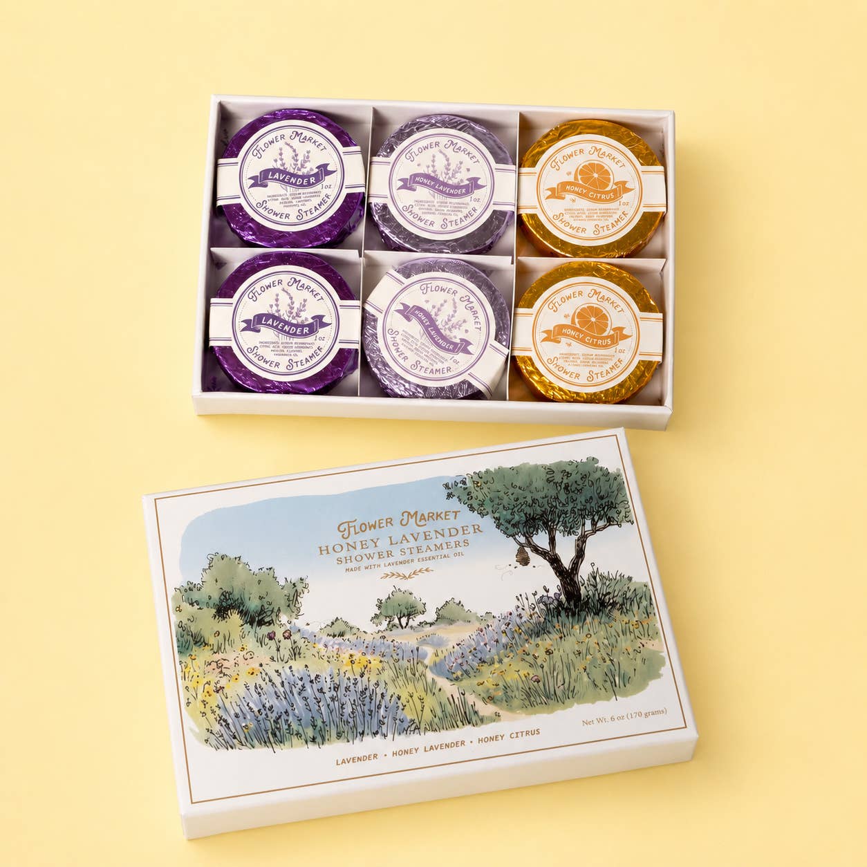 Honey Lavender Shower Steamer Set