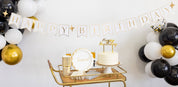 Gold Script Happy Birthday Cake Topper