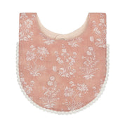 Violet Floral Bib Set