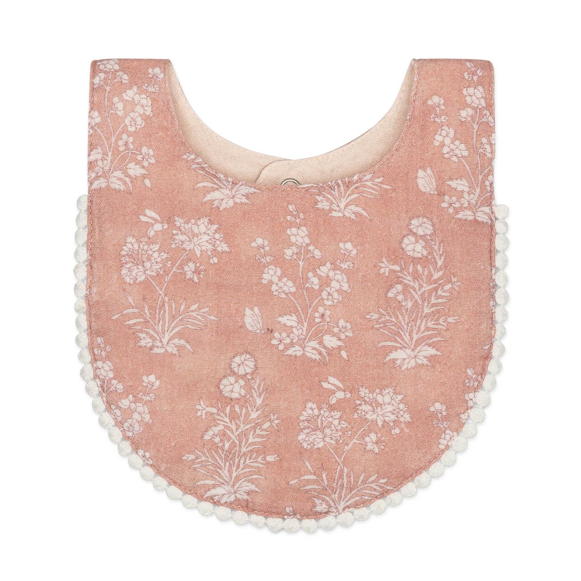 Violet Floral Bib Set