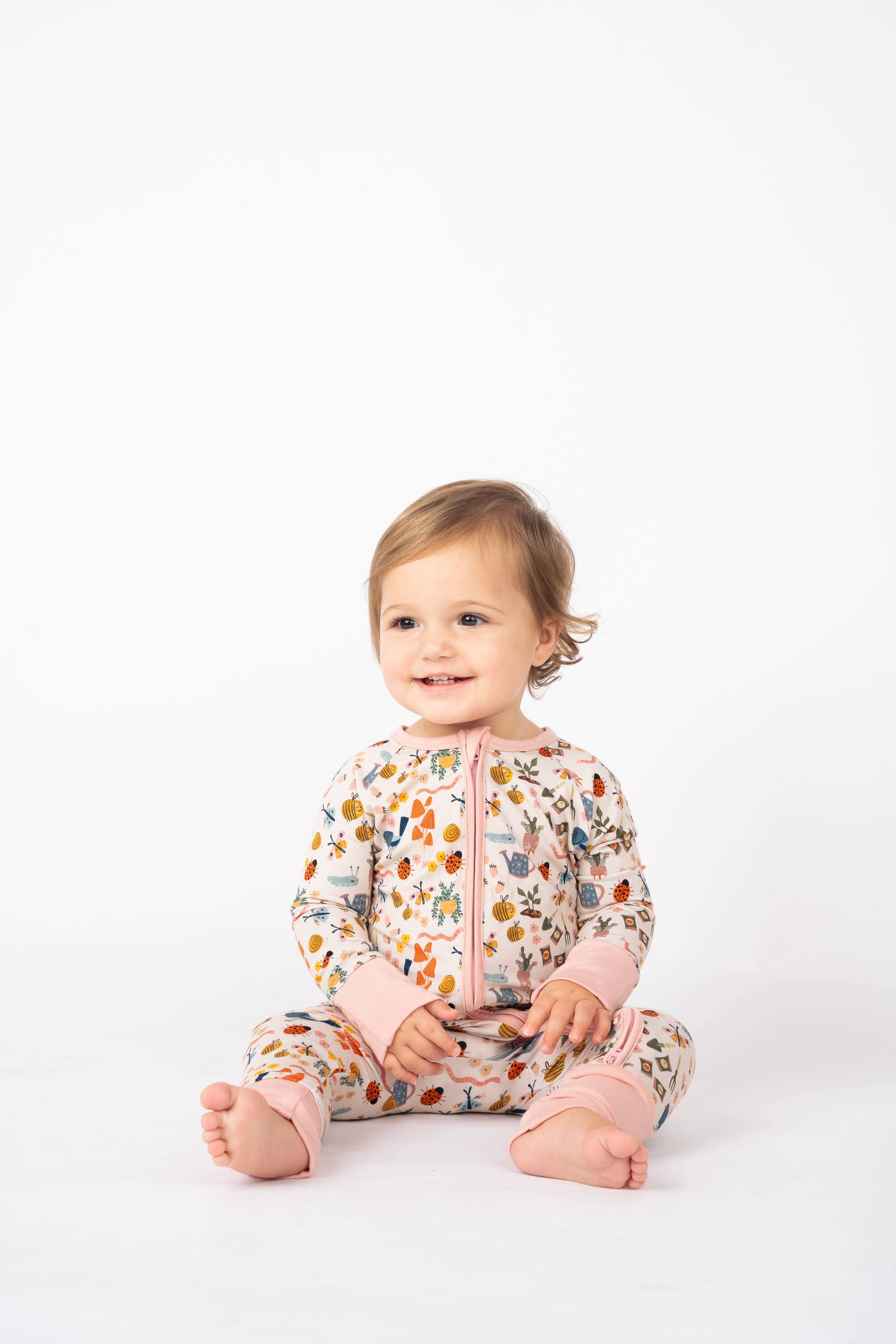 Garden Friends Bamboo Baby Pajamas