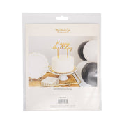Gold Script Happy Birthday Cake Topper