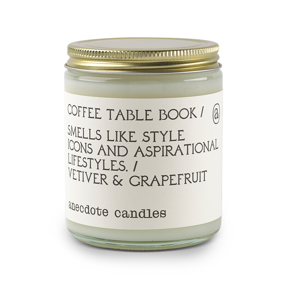 Coffee Table Book Candle