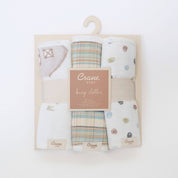 Farmhouse Tractor Burp Cloth Set