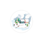 Winter Houses Seedlings Coaster