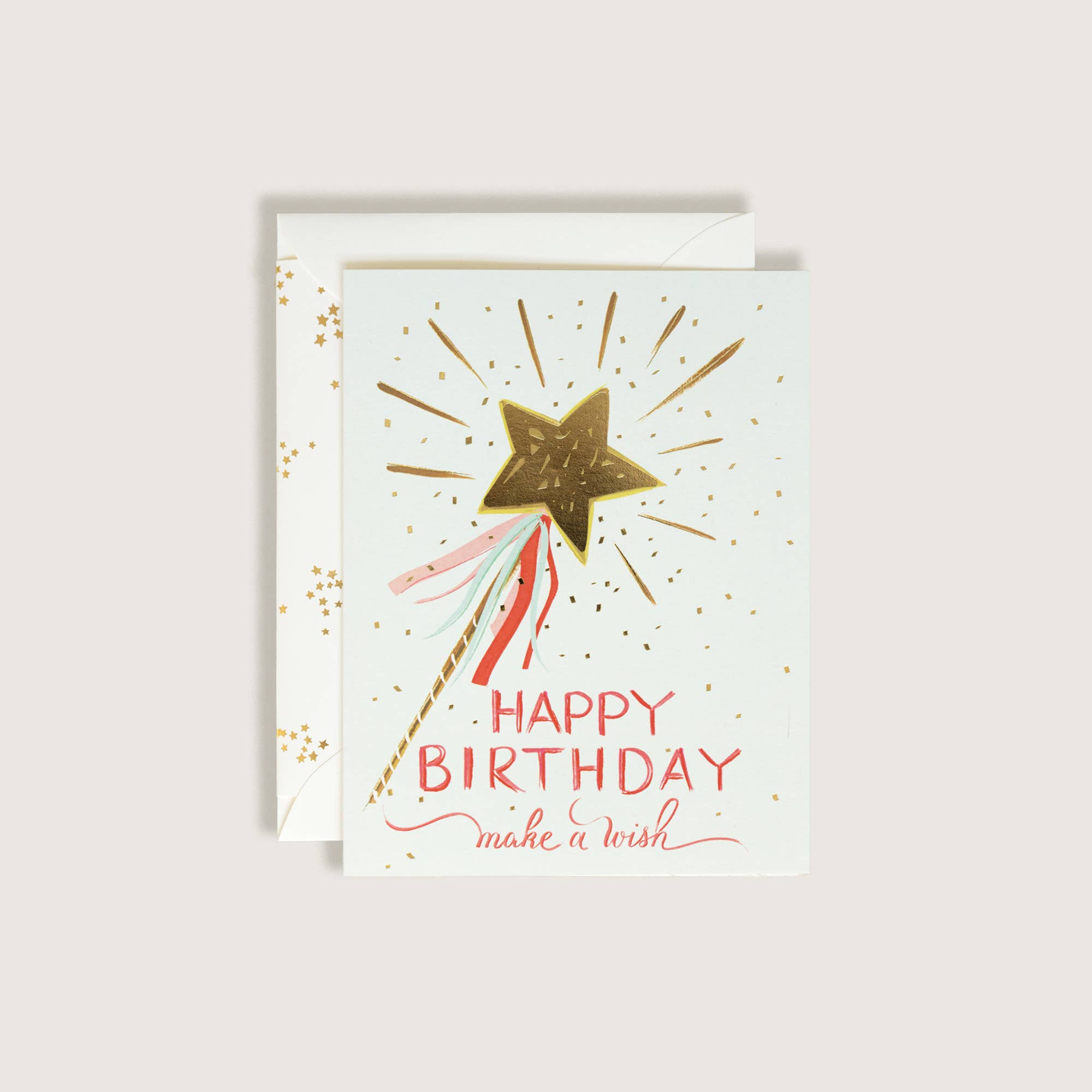 Make a Wish Wand Birthday Greeting Card