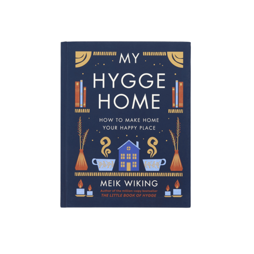 Book titled 'My Hygge Home' by Meik Wiking on a white background