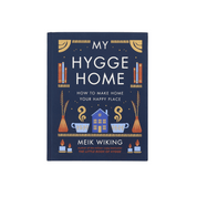 Book titled 'My Hygge Home' by Meik Wiking on a white background