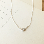 Sterling Silver Love Knot Necklace