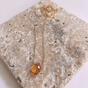 Citrine Teardrop Necklace
