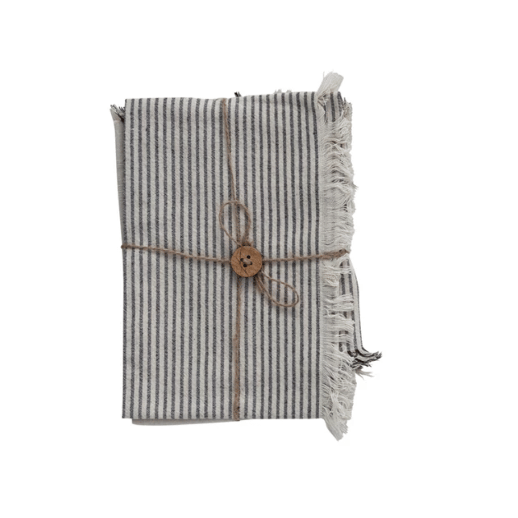 Woven Cotton Striped Tea Towels