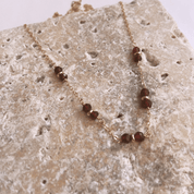 Garnet Beaded Rondelle Necklace