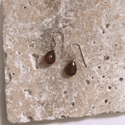 Garnet Teardrop Earrings