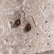 Garnet Teardrop Earrings