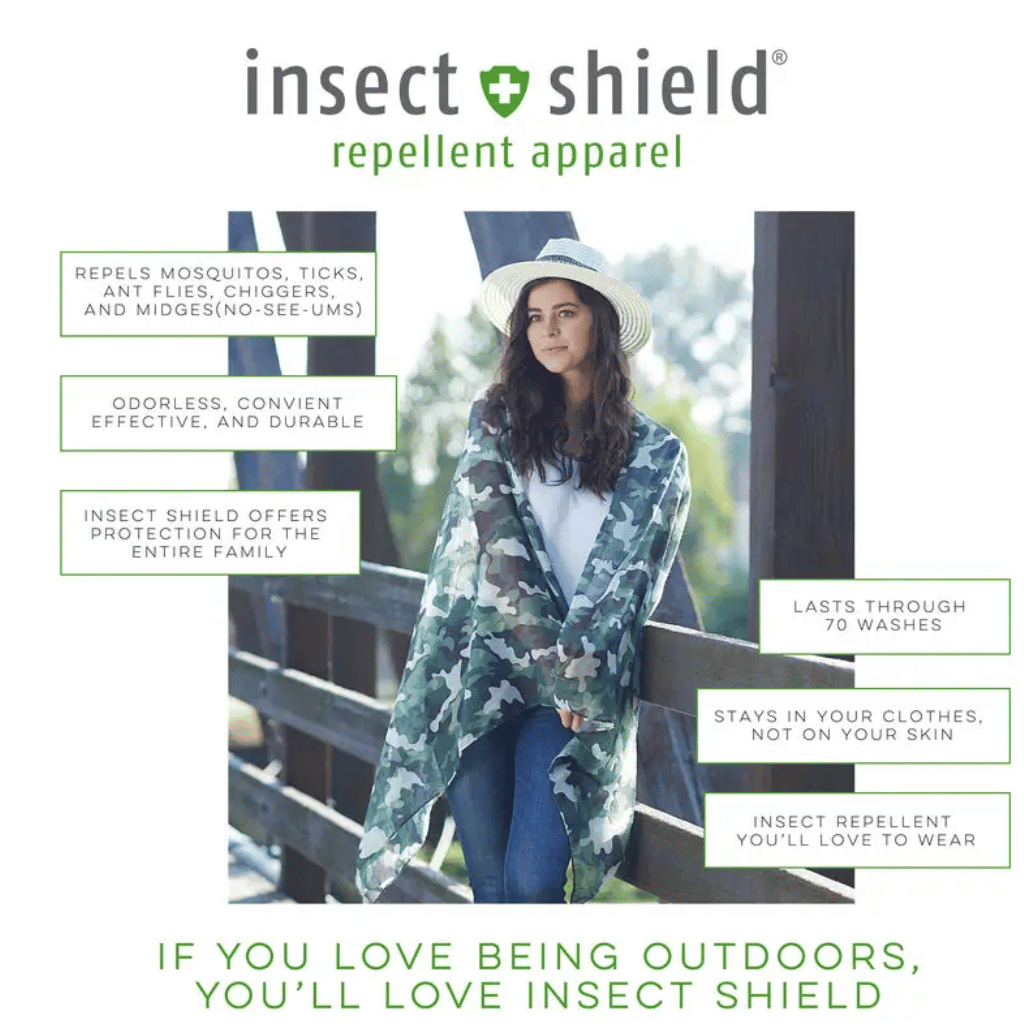 Insect Shield Scarf | Black Stripe