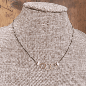 Pearl Circle Trio Necklace