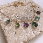 Rainbow Teardrop Necklace
