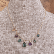 Rainbow Teardrop Necklace