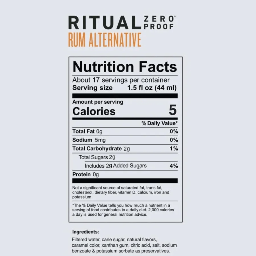 Ritual Zero-Proof Rum Alternative